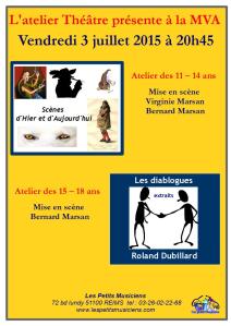 Affiches spectacles juin 2015